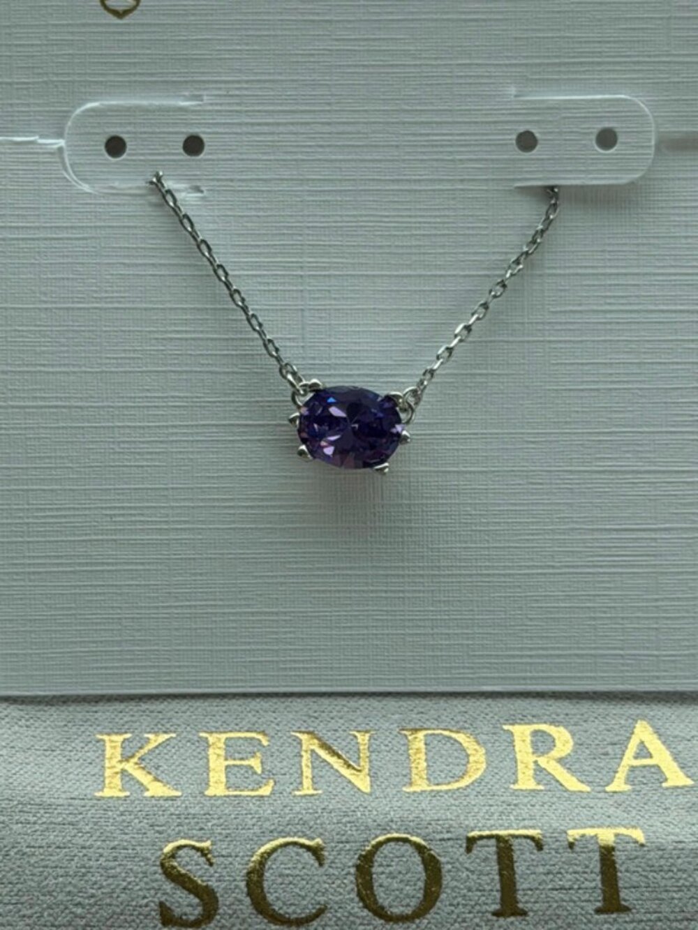 Kendra Scott purple necklace